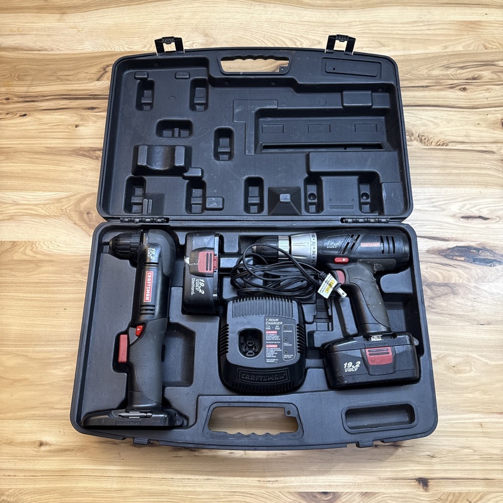 Craftsman 19.2V DieHard Battery Drill & Angle Drill W/Battery & Charger